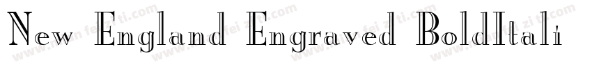 New England Engraved BoldItalic字体转换